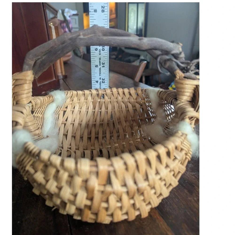Handmade Appalachian‎ Ribbed Melon Basket | Countrycore Rustic Artisan Utility